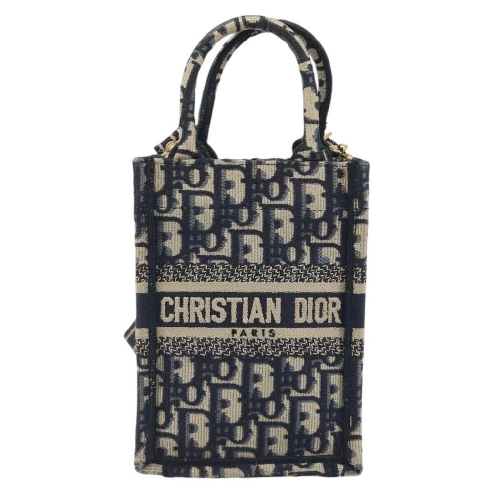 Christian Dior Book Tote Phone Oblique Canvas Mini